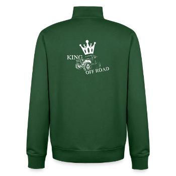 king offroad crown auto autos 4x4 krone Logo icon - Unisex Organic Zip Sweatshirt von Stanley/Stella - Flaschengrün - Hinten - AI Model Male 185 dark (185cm)