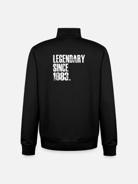 Legendary Since 1983 - Unisex Organic Zip Sweatshirt by Stanley/Stella - black