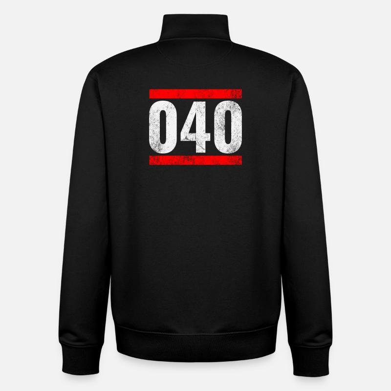 040 - Unisex Organic Zip Sweatshirt von Stanley/Stella - Schwarz