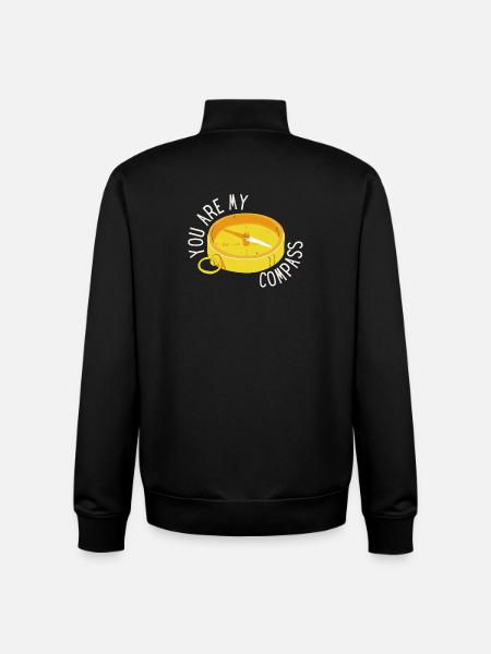 lover, declaration of love - Unisex Organic Zip Sweatshirt by Stanley/Stella - black