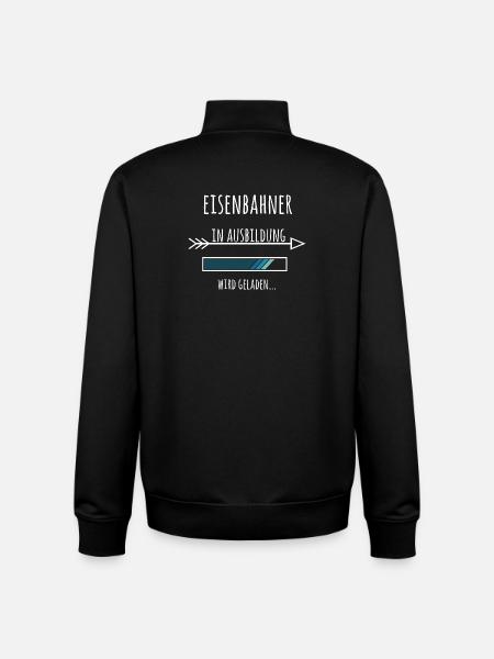 Eisenbahner Beruf Ausbildung Geschenk - Unisex Organic Zip Sweatshirt von Stanley/Stella - Schwarz