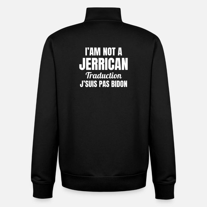 Verlogen, ich bin nicht falsch, dumm - Unisex Organic Zip Sweatshirt von Stanley/Stella - Schwarz