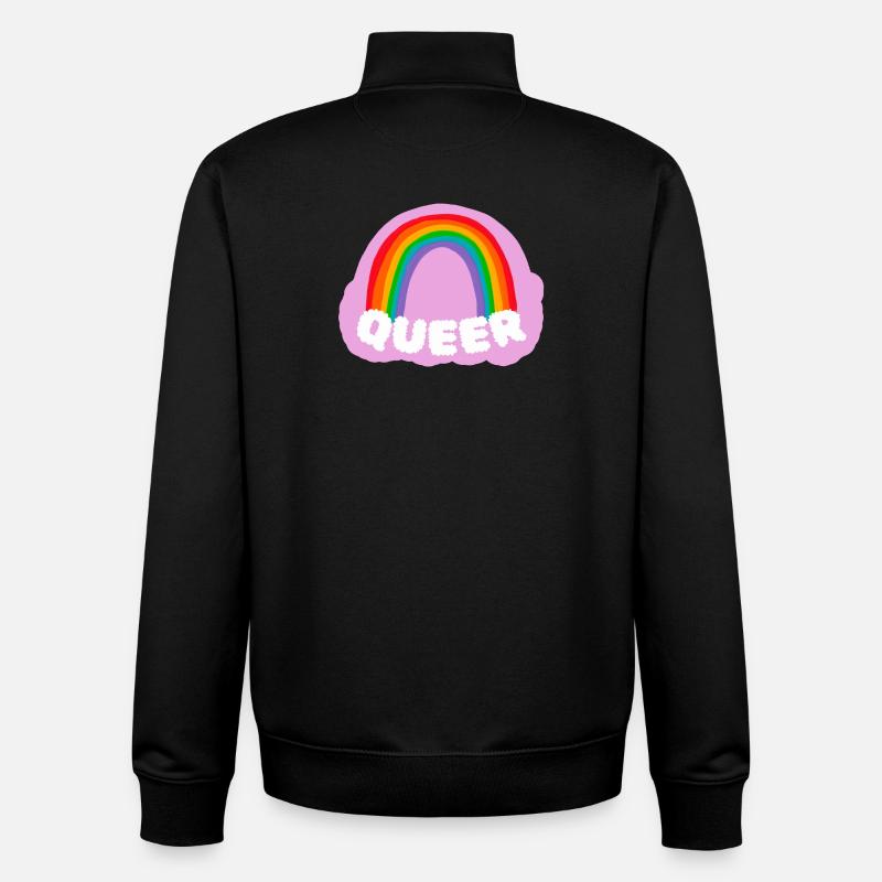 Queer - Unisex Organic Zip Sweatshirt von Stanley/Stella - Schwarz