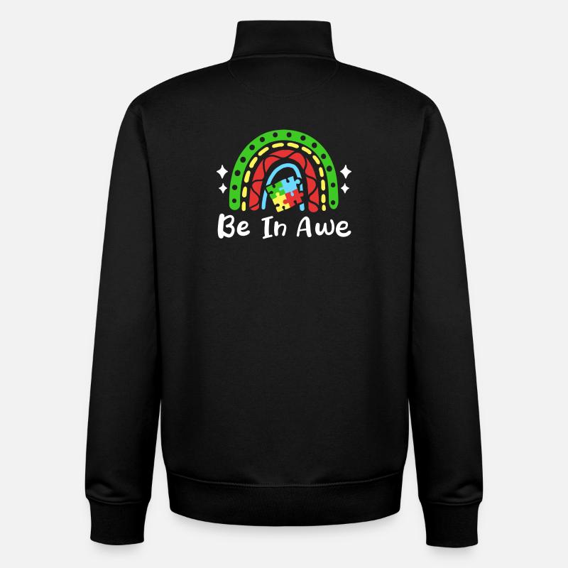 Autismus Bewusstsein - Unisex Organic Zip Sweatshirt von Stanley/Stella - Schwarz