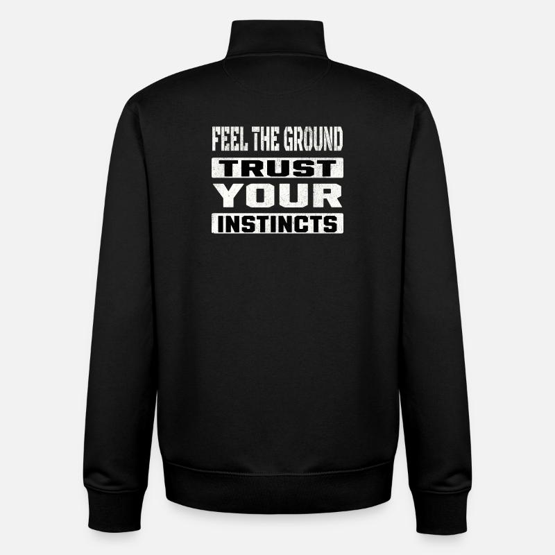 trust your instincts - Unisex Organic Zip Sweatshirt von Stanley/Stella - Schwarz
