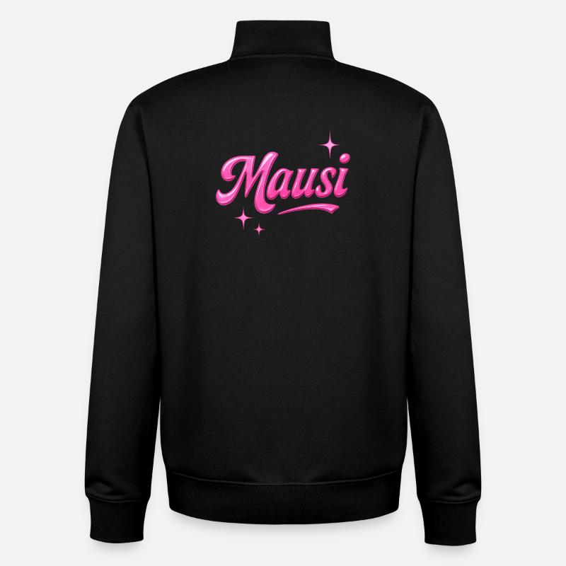 Mausi / Y2K Style - Sweat zippé unisexe en coton bio Stanley/Stella - noir