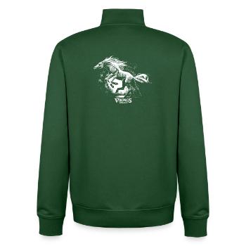 Sleipnir - Sweat zippé unisexe en coton bio Stanley/Stella - vert bouteille - Dos - AI Model Male 185 dark (185cm)