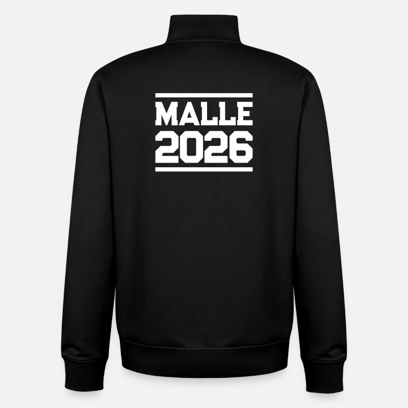 Malle 2026 - Unisex Organic Zip Sweatshirt von Stanley/Stella - Schwarz