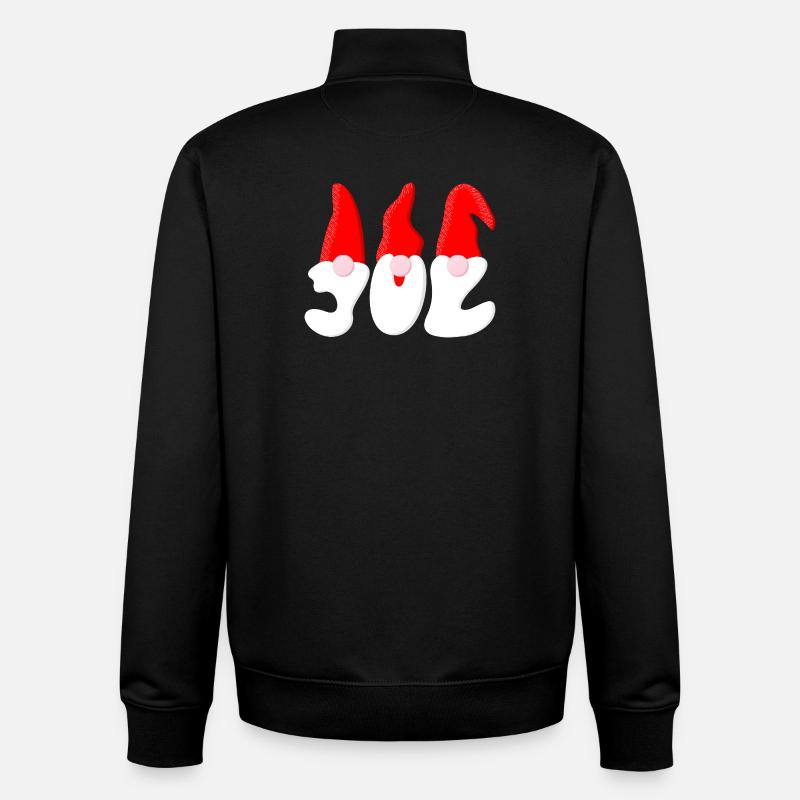 Père Noël – Noël - Sweat zippé unisexe en coton bio Stanley/Stella - noir