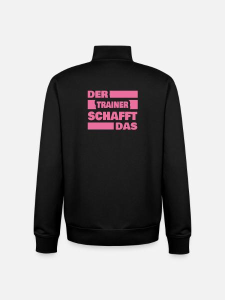 Gift for Coach - Unisex Organic Zip Sweatshirt by Stanley/Stella - black