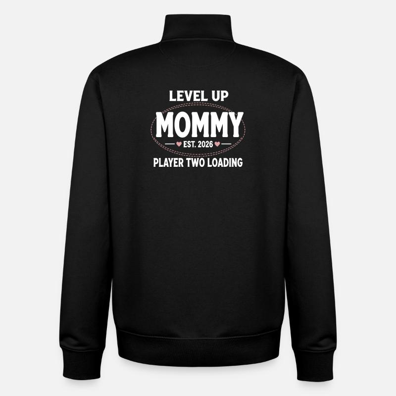 Logo de la Gamer Maman Up - Sweat zippé unisexe en coton bio Stanley/Stella - noir