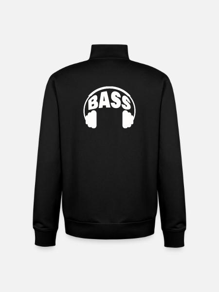 Basse - Sweat zippé unisexe en coton bio Stanley/Stella - noir