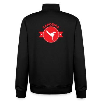 Capoeira - Fighting - Dance - Unisex Organic Zip Sweatshirt by Stanley/Stella - black - Back - AI Model Male 185 light (185cm)