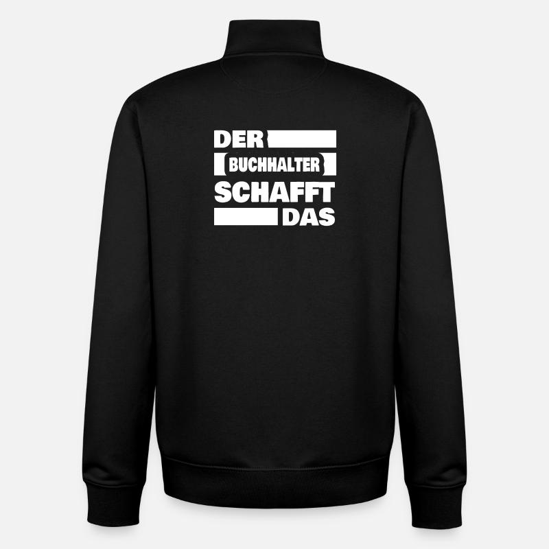Accountant - Unisex Organic Zip Sweatshirt by Stanley/Stella - black