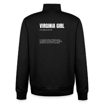 Virginia Girl Balance - Unisex Organic Zip Sweatshirt by Stanley/Stella - black - Back - AI Model Male 185 light (185cm)