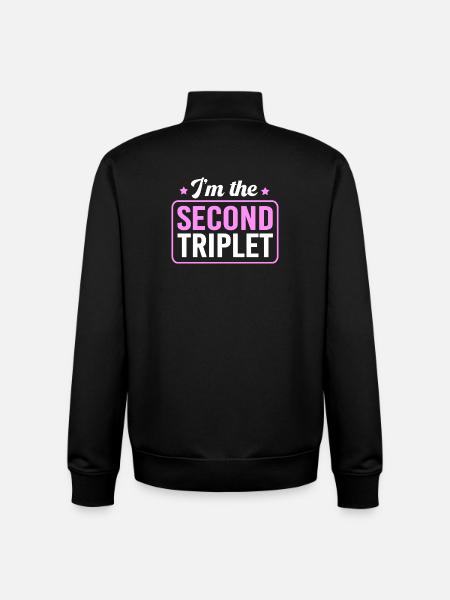 triplets - Unisex Organic Zip Sweatshirt by Stanley/Stella - black