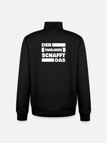 Beruf Fahrlehrer - Unisex Organic Zip Sweatshirt von Stanley/Stella - Schwarz