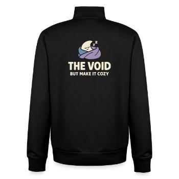 Existenzieller Humor, Nihilismus, Humor, - Unisex Organic Zip Sweatshirt von Stanley/Stella - Schwarz - Hinten - AI Model Male 185 light (185cm)