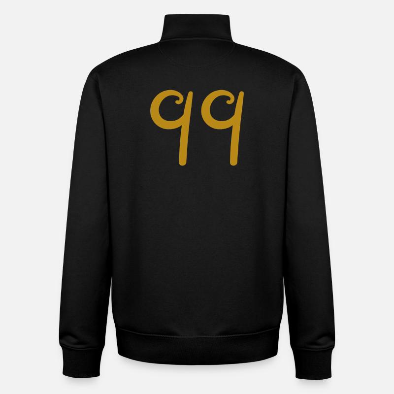 99 - Sweat zippé unisexe en coton bio Stanley/Stella - noir