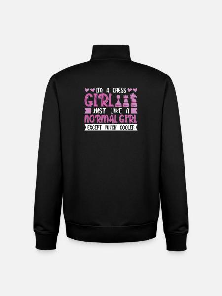Chess Chess Player Chessboard - Unisex Organic Zip Sweatshirt by Stanley/Stella - black