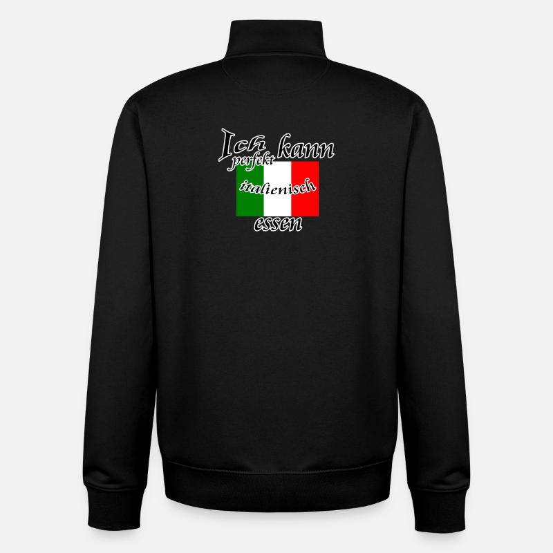 Perfekt Italienisch Geschenk - Unisex Organic Zip Sweatshirt von Stanley/Stella - Schwarz