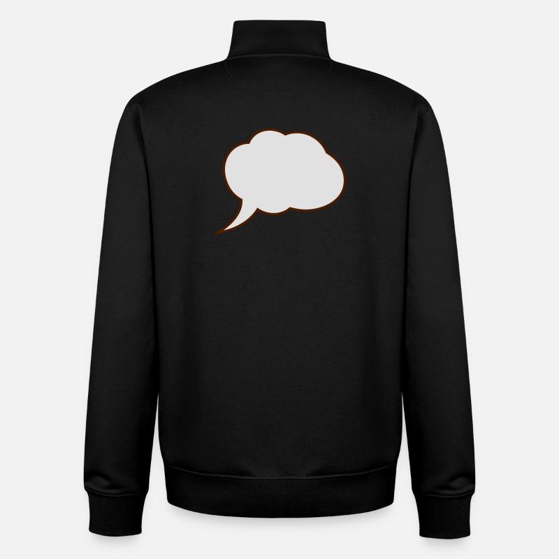 2541614 15461264 bulle - Sweat zippé unisexe en coton bio Stanley/Stella - noir