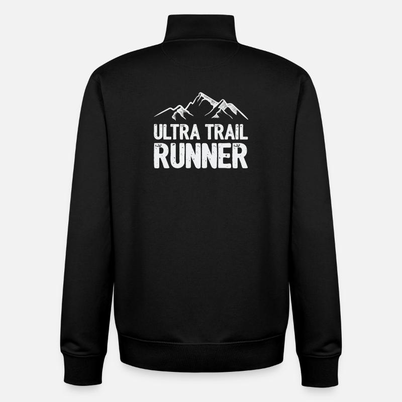 Ultra Trail Runner - Sweat zippé unisexe en coton bio Stanley/Stella - noir