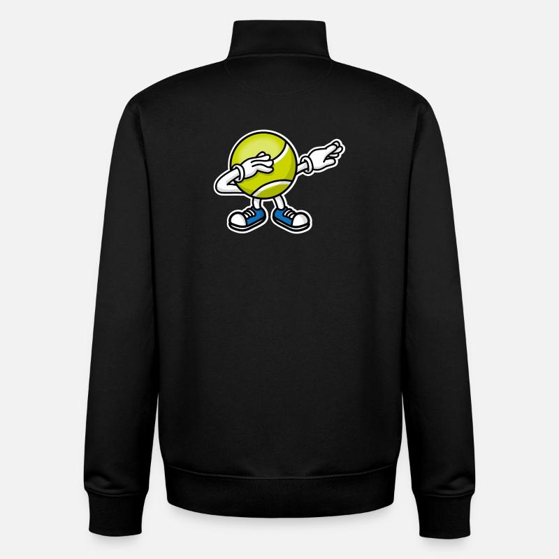 Dab dabbing balle de tennis ball - Sweat zippé unisexe en coton bio Stanley/Stella - noir