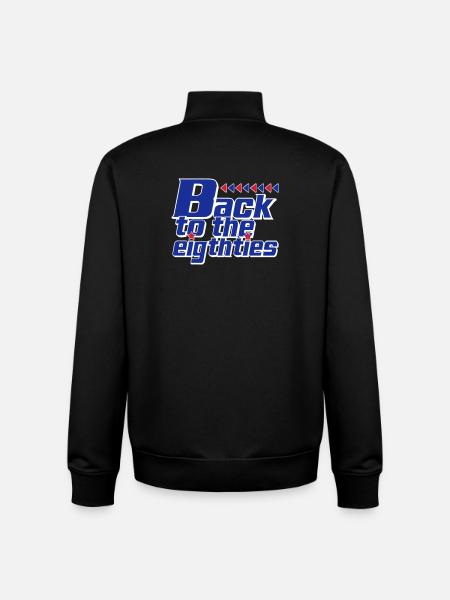 Back to the Eighties Retro - Unisex Organic Zip Sweatshirt by Stanley/Stella - black