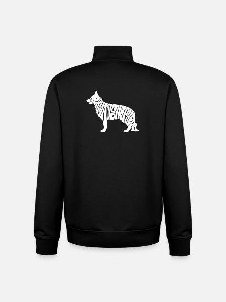 german shepherd - Unisex Organic Zip Sweatshirt von Stanley/Stella - Schwarz