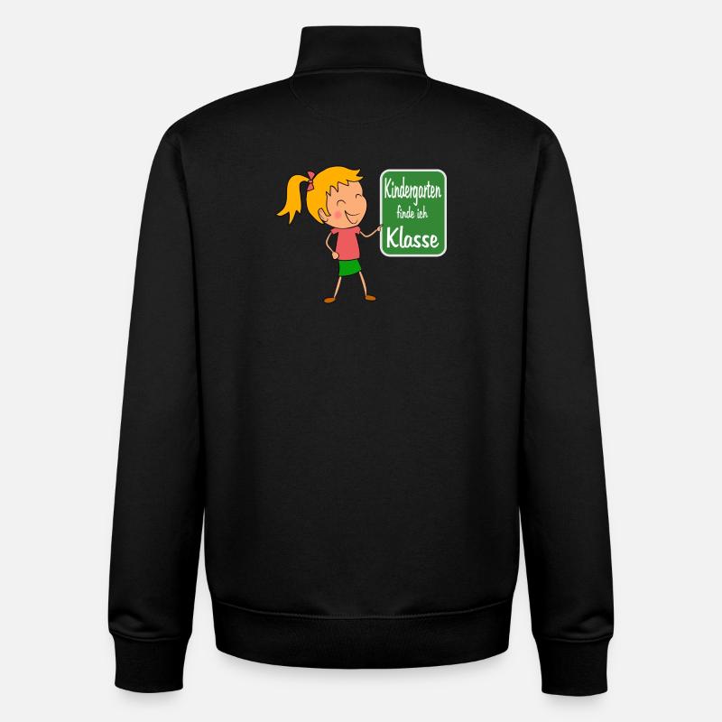 Kindergarten - Unisex Organic Zip Sweatshirt von Stanley/Stella - Schwarz