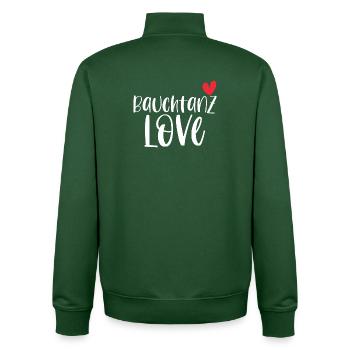 Bauchtanz tanzen Bauchtänzerin Tänzerin Geschenk - Unisex Organic Zip Sweatshirt von Stanley/Stella - Flaschengrün - Hinten - AI Model Male 185 dark (185cm)