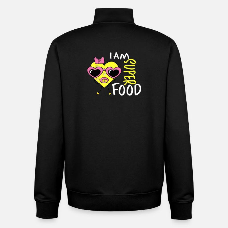 Cœur de fromage - Sweat zippé unisexe en coton bio Stanley/Stella - noir