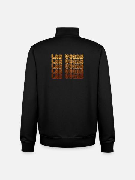 LasVegas Gradient Grid - Unisex Organic Zip Sweatshirt by Stanley/Stella - black