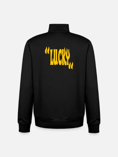 Lucky - Unisex Organic Zip Sweatshirt by Stanley/Stella - black