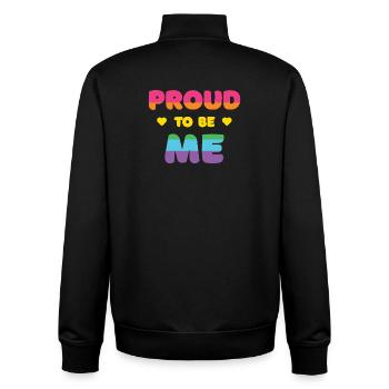 LGBTQ+ Pride to Be Me - Pride Month - Unisex Organic Zip Sweatshirt by Stanley/Stella - black - Back - AI Model Male 185 light (185cm)
