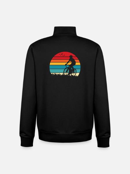 Sunset Ride Silhouette - Unisex Organic Zip Sweatshirt von Stanley/Stella - Schwarz