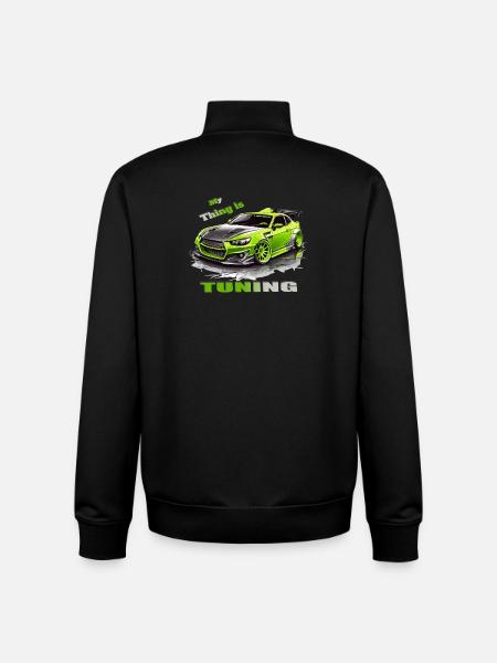 Tuning Car - Unisex Organic Zip Sweatshirt by Stanley/Stella - black