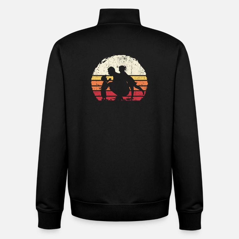Sunset Trio Silhouette - Unisex Organic Zip Sweatshirt von Stanley/Stella - Schwarz
