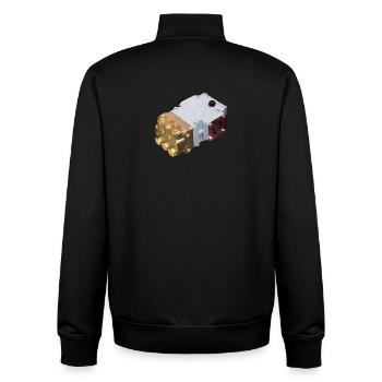 NP10 - Unisex Organic Zip Sweatshirt by Stanley/Stella - black - Back - AI Model Male 185 light (185cm)