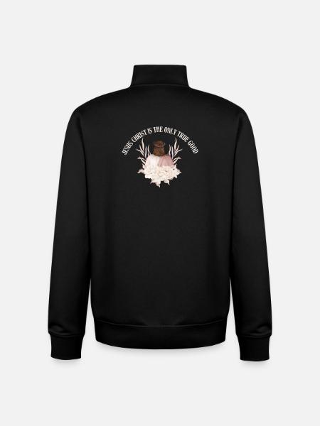 Jesus_christ_is_the_only_true_good - Unisex Organic Zip Sweatshirt by Stanley/Stella - black