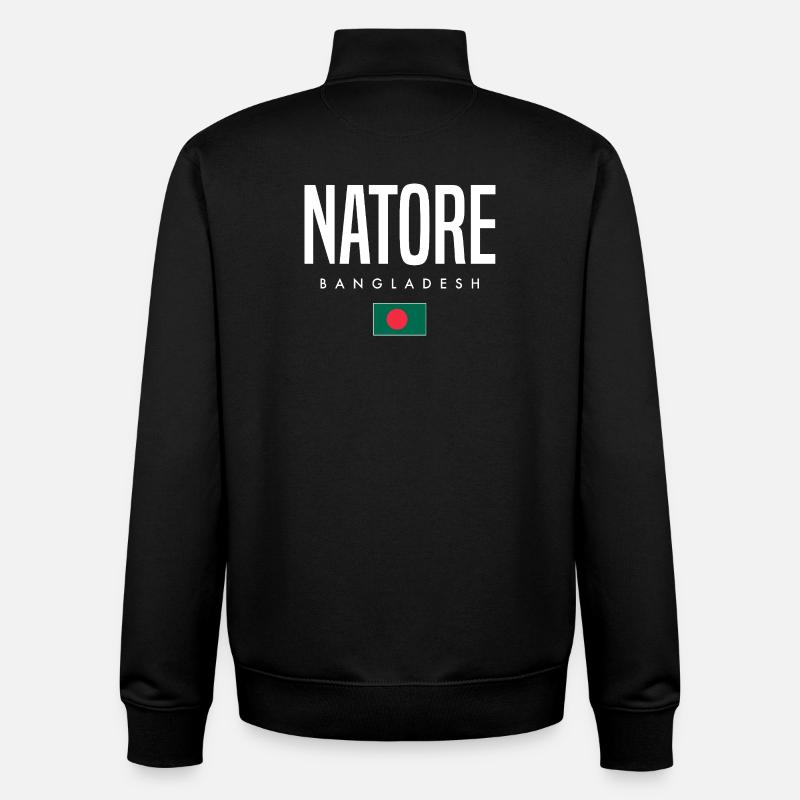 Natore Bangladesh - Sweat zippé unisexe en coton bio Stanley/Stella - noir