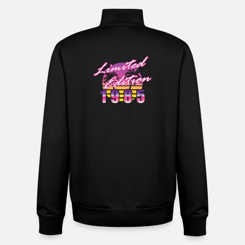 40ème Anniversaire Edition Limitée 1985 - Sweat zippé unisexe en coton bio Stanley/Stella - noir