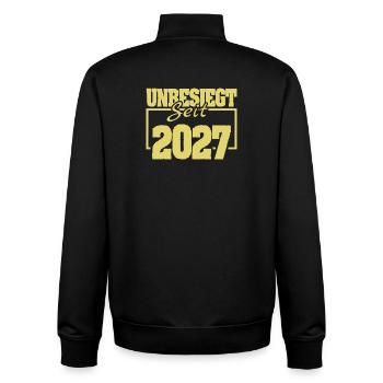 seit 2027 - Unisex Organic Zip Sweatshirt von Stanley/Stella - Schwarz - Hinten - AI Model Male 185 light (185cm)