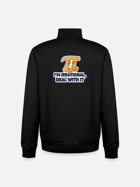 Mathematics Saying Irrationality - Unisex Organic Zip Sweatshirt by Stanley/Stella - black