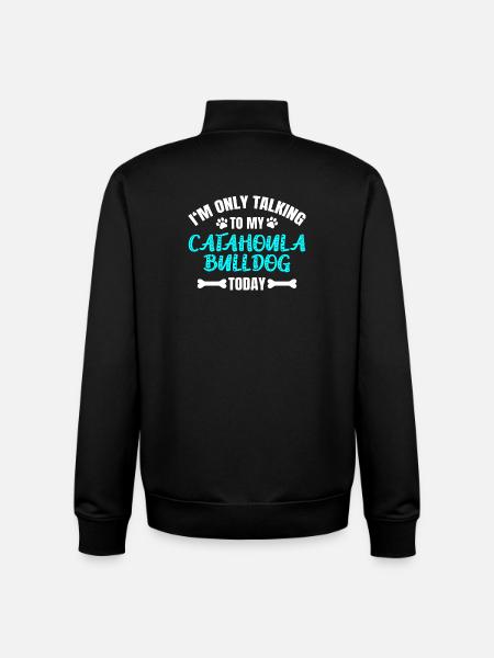 Catahoula Bulldog - Unisex Organic Zip Sweatshirt by Stanley/Stella - black