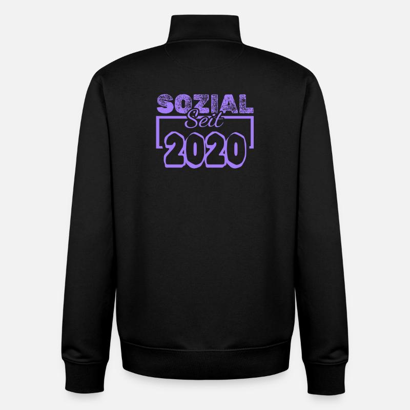 2020 - Sweat zippé unisexe en coton bio Stanley/Stella - noir