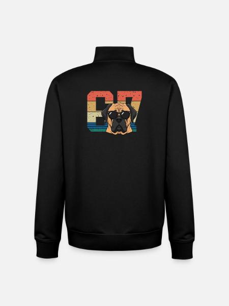 Pride Pup Sunglasses 67 Meme - Unisex Organic Zip Sweatshirt von Stanley/Stella - Schwarz
