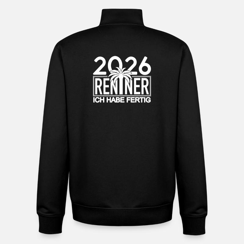 2026 Renner Palm Design - Unisex Organic Zip Sweatshirt by Stanley/Stella - black