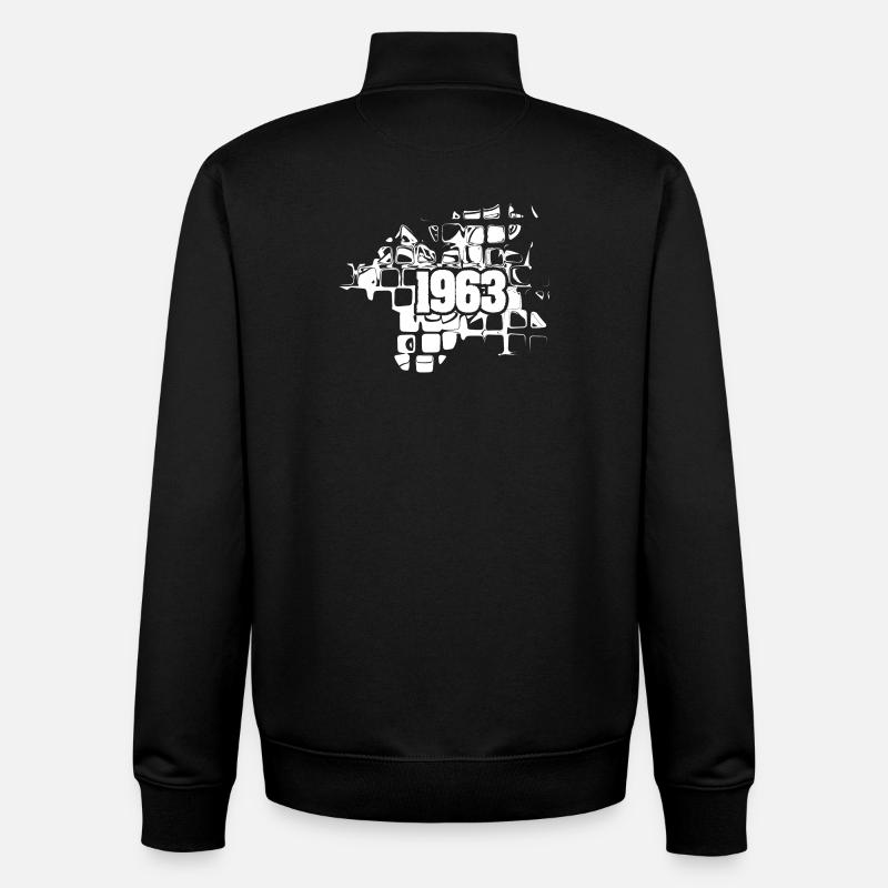 1963 - Unisex Organic Zip Sweatshirt by Stanley/Stella - black